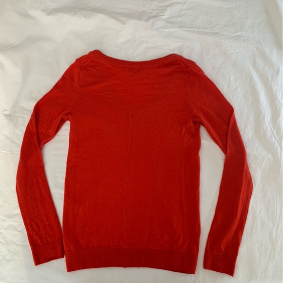 GAP Ultrasoft Wool Red Long Sleeve Women's Top - Picture 2 of 5